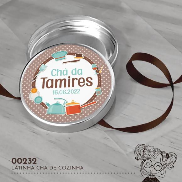 Latinha Adesivada Chá de Cozinha - 00232
