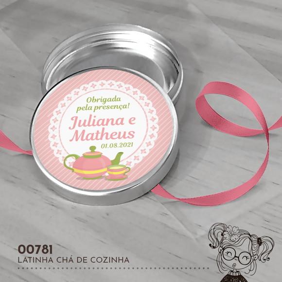 Latinha Adesivada Chá de Cozinha - 00781