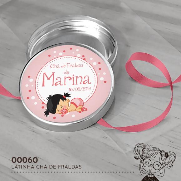 Latinha Adesivada Chá de Fraldas - 00060