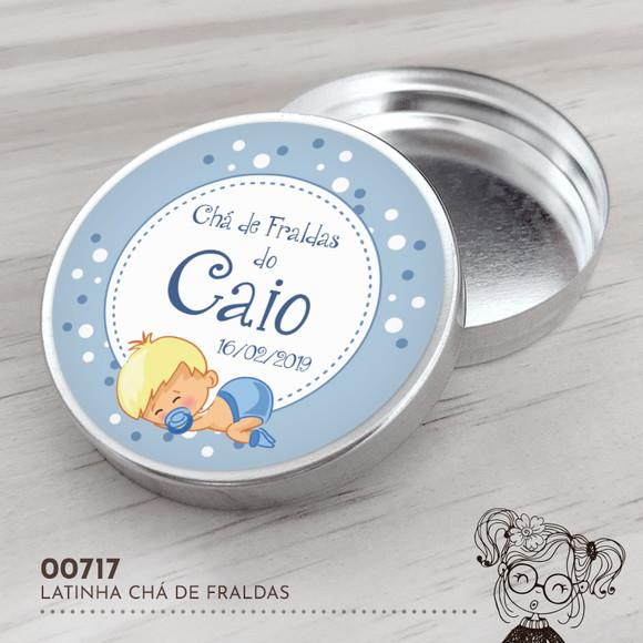 Latinha Adesivada Chá de Fraldas - 00717
