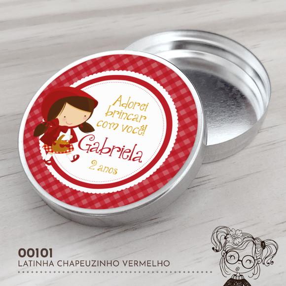 Latinha Adesivada Chapeuzinho Vermelho - 00101