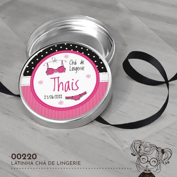 Latinha Adesivada Chá de Lingerie - 00220