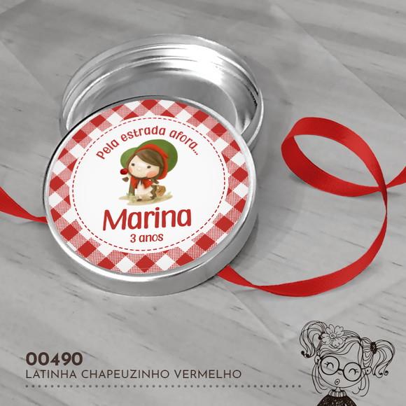 Latinha Adesivada Chapeuzinho Vermelho - 00490