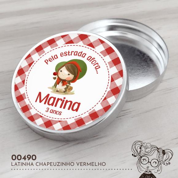 Latinha Adesivada Chapeuzinho Vermelho - 00490