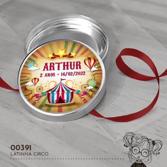 Latinha Adesivada Circo - 00391