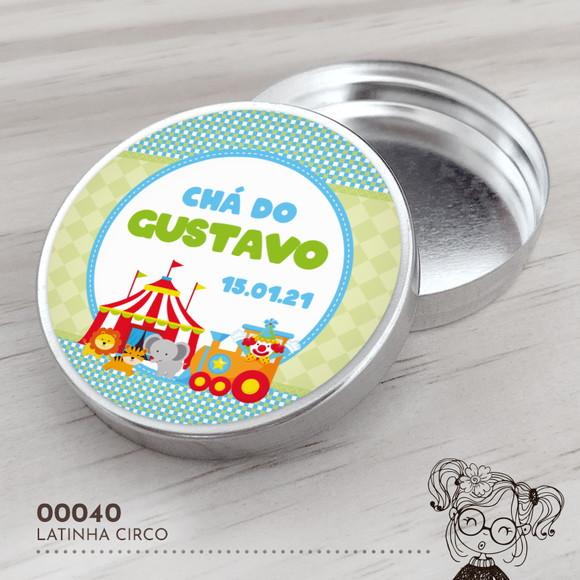 Latinha Adesivada Circo - 00040