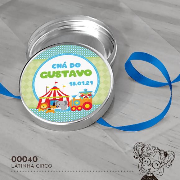 Latinha Adesivada Circo - 00040