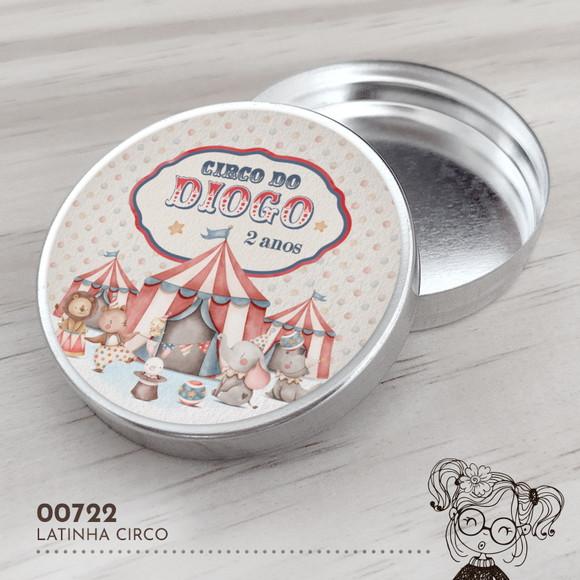 Latinha Adesivada Circo - 00722