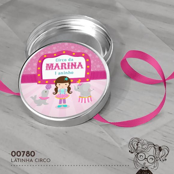 Latinha Adesivada Circo - 00780