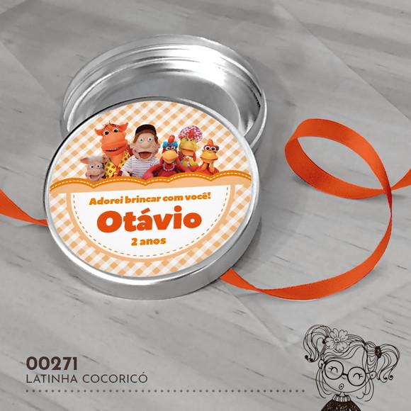 Latinha Adesivada Cocoricó - 00271