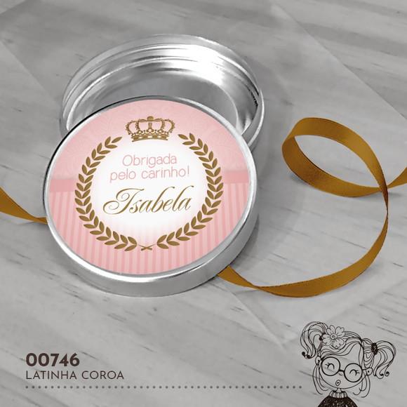 Latinha Adesivada Coroa - 00746
