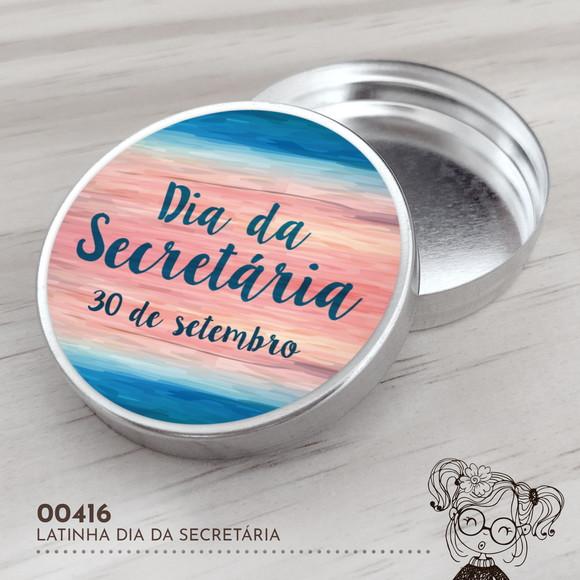 Latinha Adesivada Dia da Secretária - 00416