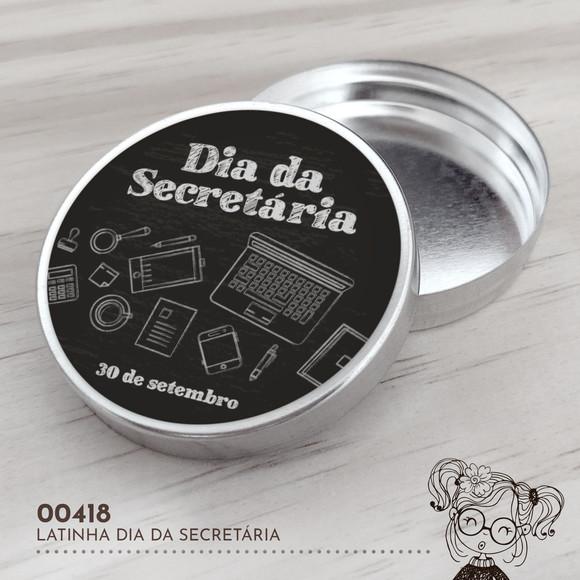 Latinha Adesivada Dia da Secretária - 00418
