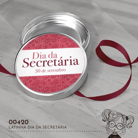 Latinha Adesivada Dia da Secretária - 00420