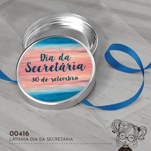 Latinha Adesivada Dia da Secretária - 00416