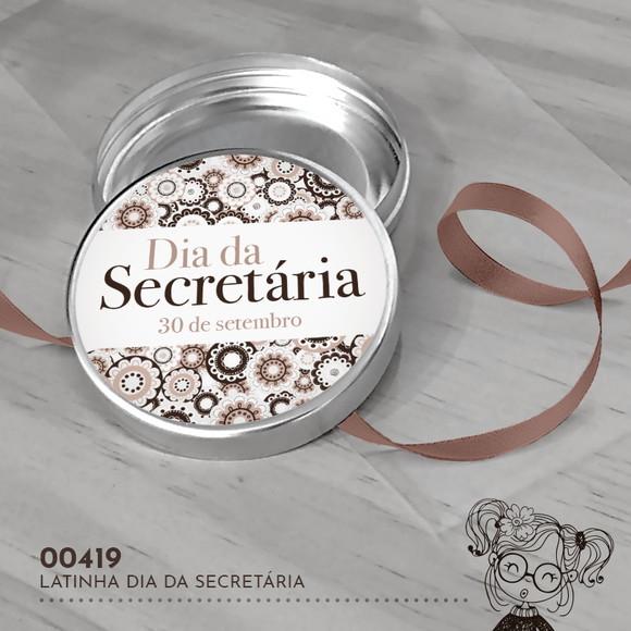Latinha Adesivada Dia da Secretária - 00419