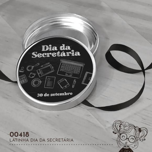 Latinha Adesivada Dia da Secretária - 00418