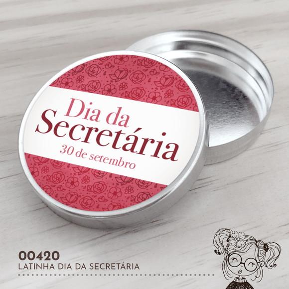 Latinha Adesivada Dia da Secretária - 00420