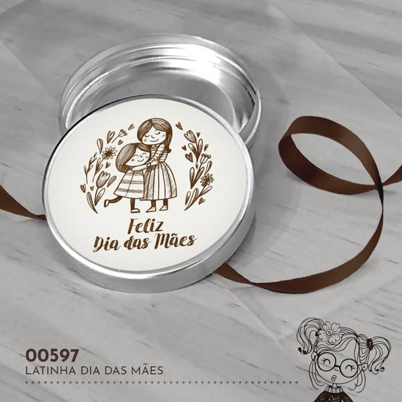 Latinha Adesivada Dia das Mães - 00597