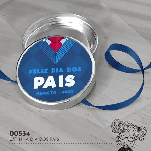 Latinha Adesivada Dia dos Pais - 00534