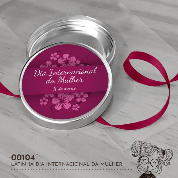 Latinha Adesivada Dia Internacional da Mulher - 00104