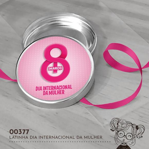 Latinha Adesivada Dia Internacional da Mulher - 00377
