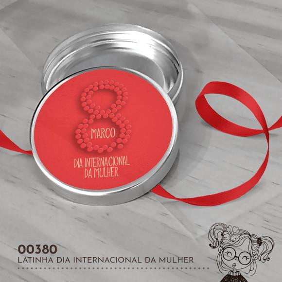 Latinha Adesivada Dia Internacional da Mulher - 00380