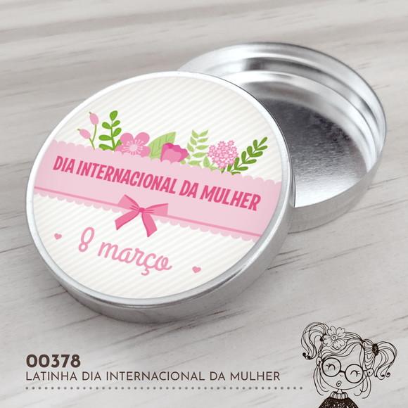 Latinha Adesivada Dia Internacional da Mulher - 00378