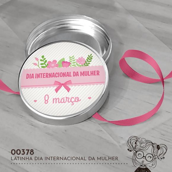 Latinha Adesivada Dia Internacional da Mulher - 00378