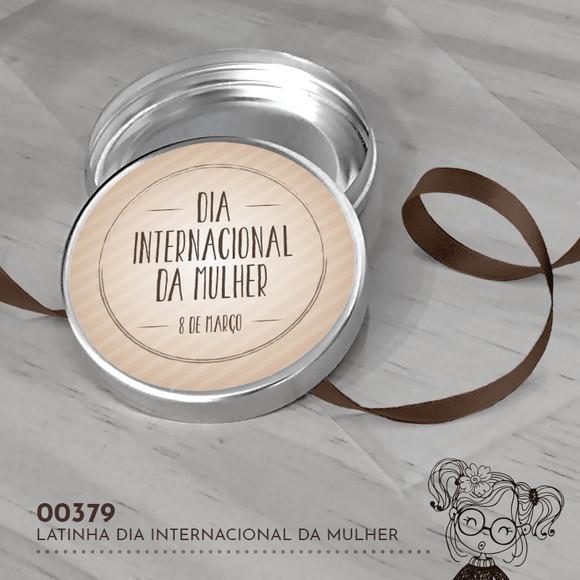 Latinha Adesivada Dia Internacional da Mulher - 00379