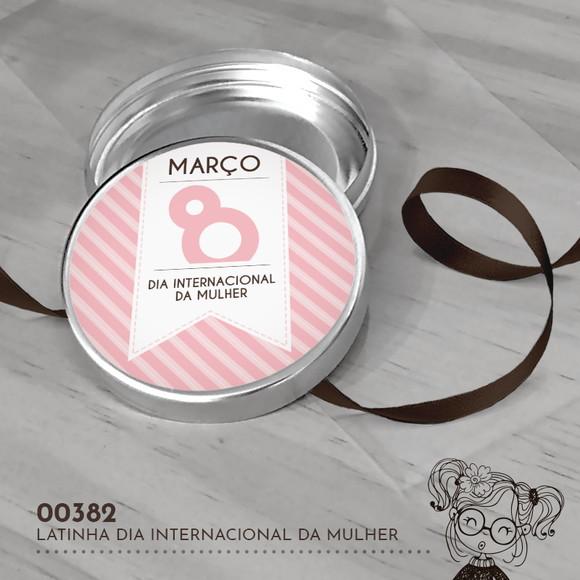 Latinha Adesivada Dia Internacional da Mulher - 00382