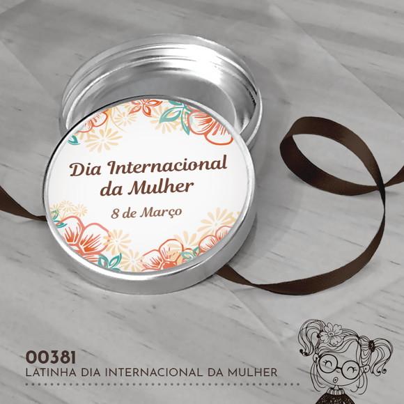 Latinha Adesivada Dia Internacional da Mulher - 00381