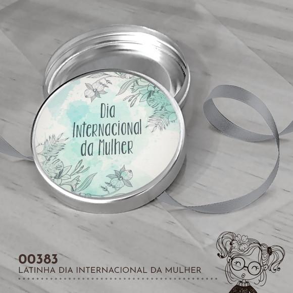 Latinha Adesivada Dia Internacional da Mulher - 00383