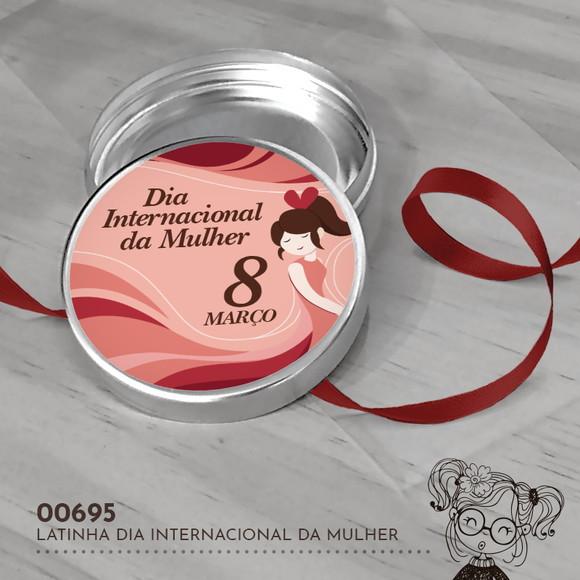Latinha Adesivada Dia Internacional da Mulher - 00695