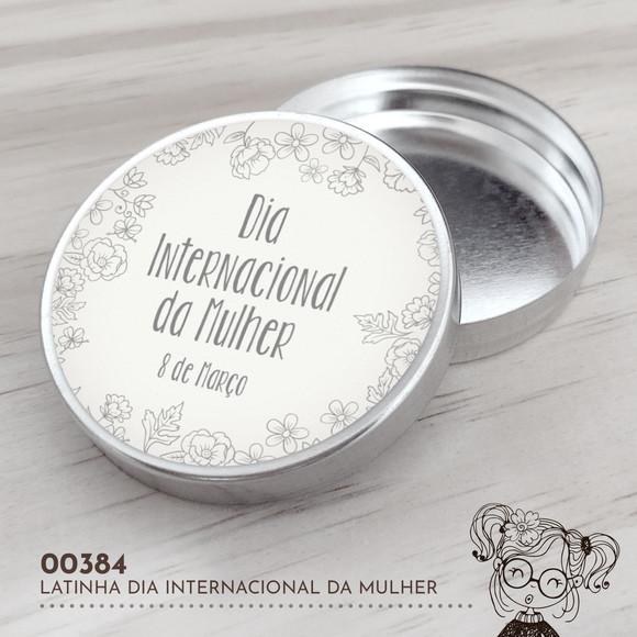 Latinha Adesivada Dia Internacional da Mulher - 00384