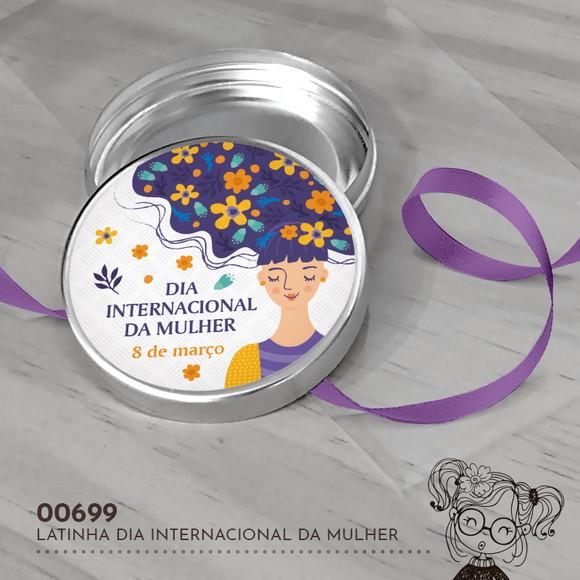 Latinha Adesivada Dia Internacional da Mulher - 00699