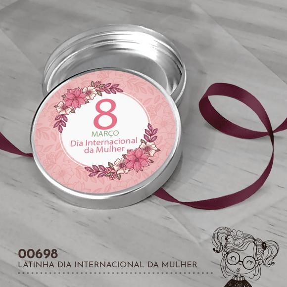 Latinha Adesivada Dia Internacional da Mulher - 00698