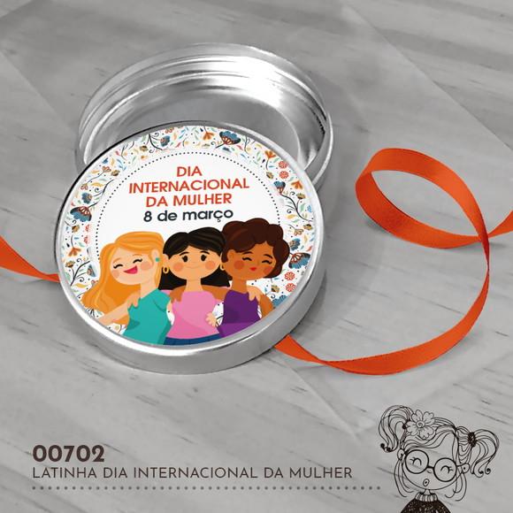 Latinha Adesivada Dia Internacional da Mulher - 00702