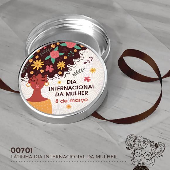 Latinha Adesivada Dia Internacional da Mulher - 00701