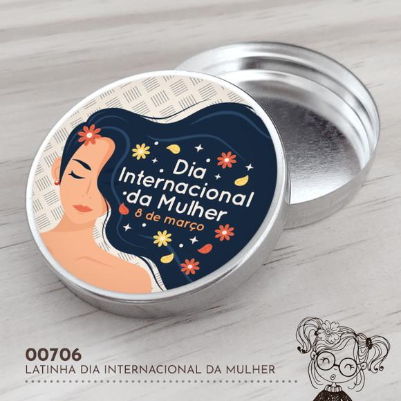 Latinha Adesivada Dia Internacional da Mulher - 00706