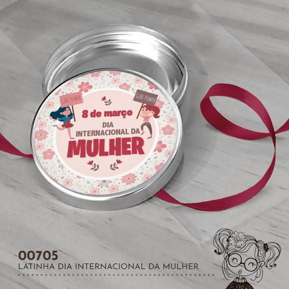 Latinha Adesivada Dia Internacional da Mulher - 00705