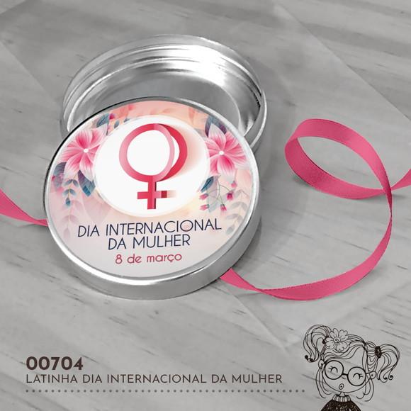 Latinha Adesivada Dia Internacional da Mulher - 00704