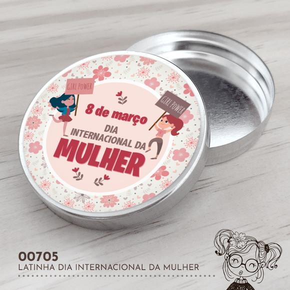 Latinha Adesivada Dia Internacional da Mulher - 00705