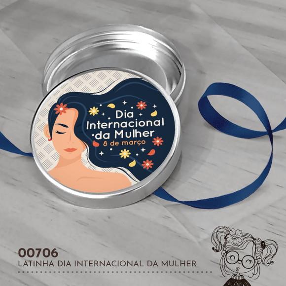 Latinha Adesivada Dia Internacional da Mulher - 00706