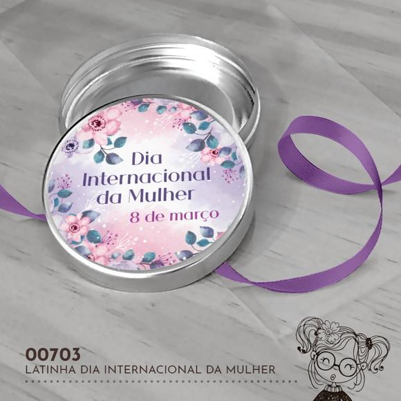 Latinha Adesivada Dia Internacional da Mulher - 00703