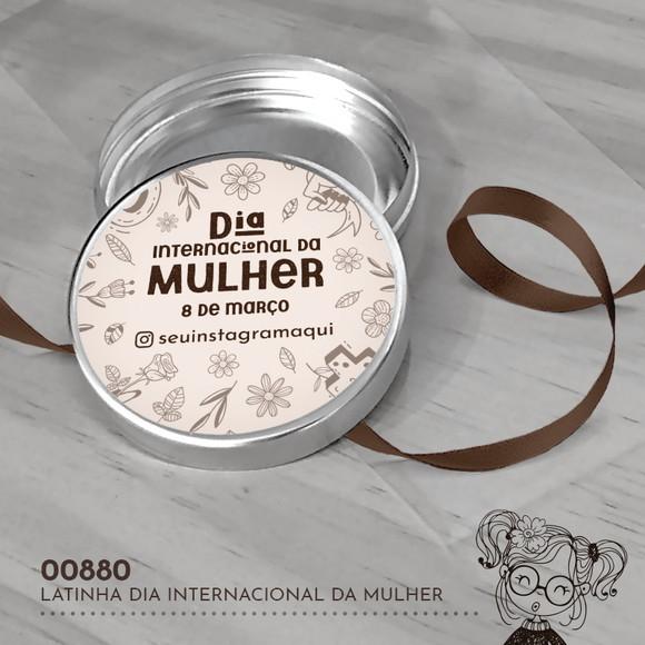 Latinha Adesivada Dia Internacional da Mulher - 00880