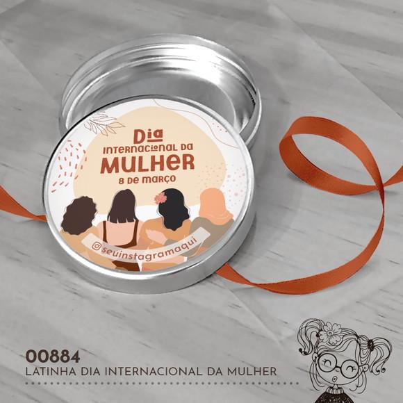 Latinha Adesivada Dia Internacional da Mulher - 00884