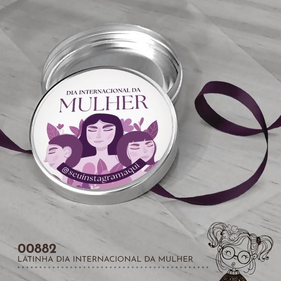 Latinha Adesivada Dia Internacional da Mulher - 00882