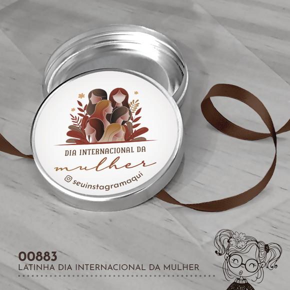 Latinha Adesivada Dia Internacional da Mulher - 00883