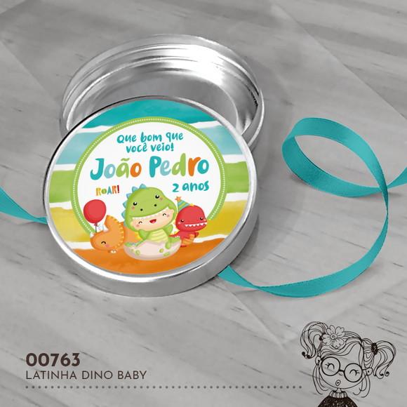Latinha Adesivada Dino Baby - 00763